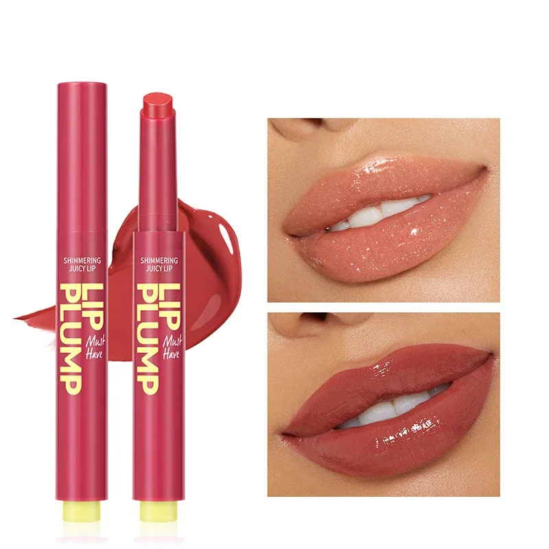 Schoonheid Geglazuurd 12 Kleuren Glinsterende Sappige Lippenstift Hydraterende Voedende Vrouwen Lip Glanzende Lip Mollige Make-Up Meisje Cadeau