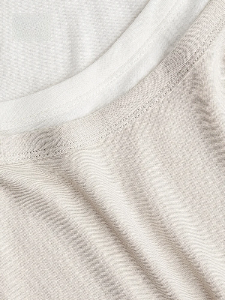 H&M Inverno Donna Faion Casual Multi-strato Top 30632 Or Sve Lunghezza Regolare Miscela Fibra T-shirt Donna Faion