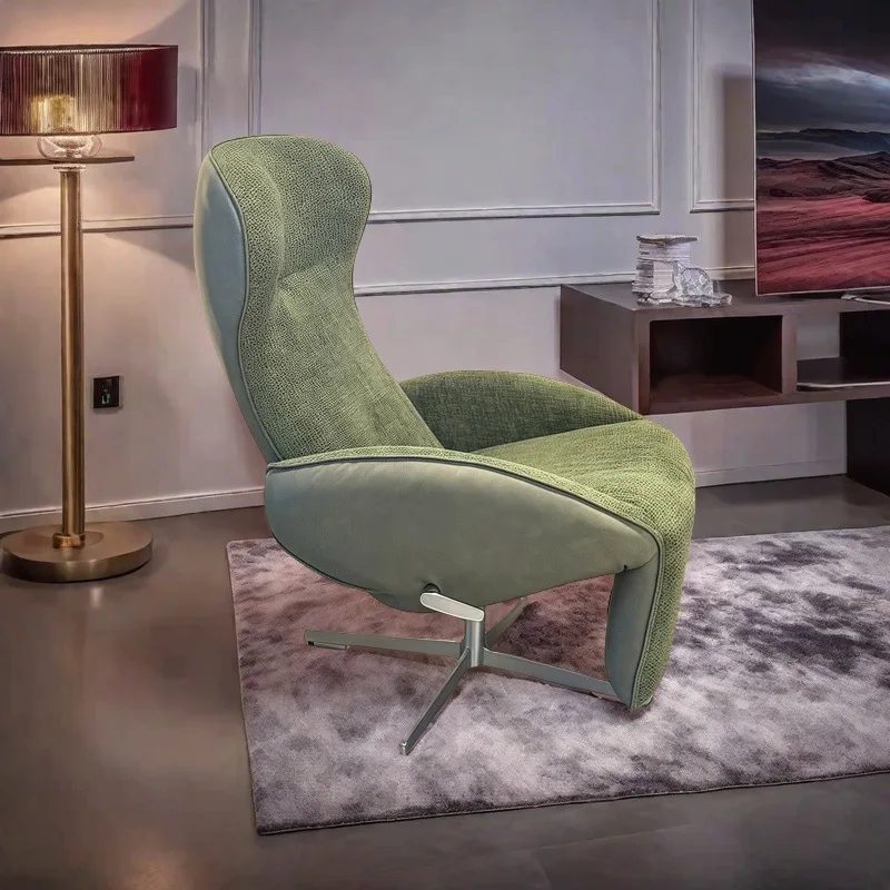 Zero-gravity lounge chair, leisure chair, living room rotating light luxury high-end lunch break single sofa chair, high-back