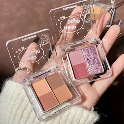 HERORANGE Color Eyeshadow Tray Natural Glitter Matte Makeup Pearl Shimmer Is Waterproof And Sweat Resistant