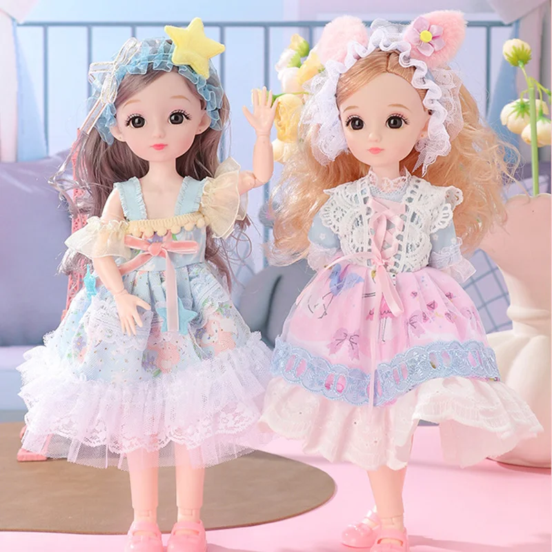 

12-дюймовые 30 см 1/6 куклы Bjd для девочек с одеждой, юбкой, шляпой, головной убор, платье, игрушки «сделай сам», аксессуары для кукольного домика, подарки на день рождения для детей