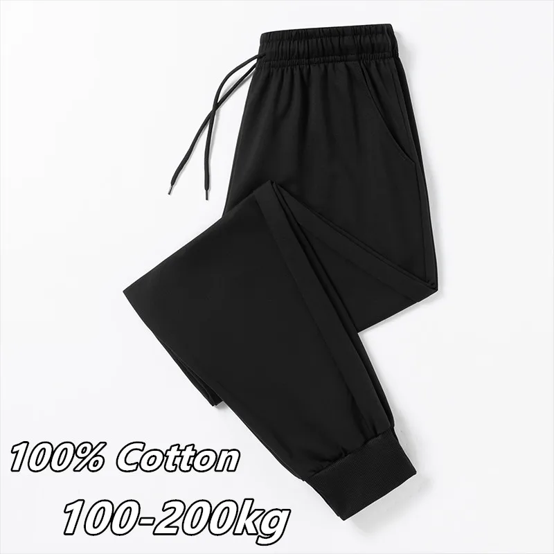 

Men's Long Pants Plus Size 5XL 6XL 7XL 100-200kg Autumn Black Pants Straight Cut Casual Loose Trousers Big Size Men Clothing