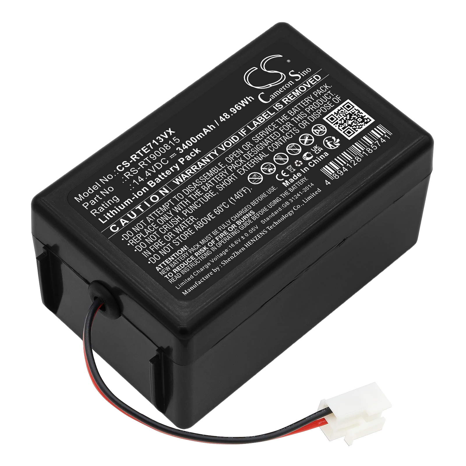 CS Replacement Battery For Rowenta RR7126, RR7133, RR7145, RR715, RR7157WH, Smart Force Extreme