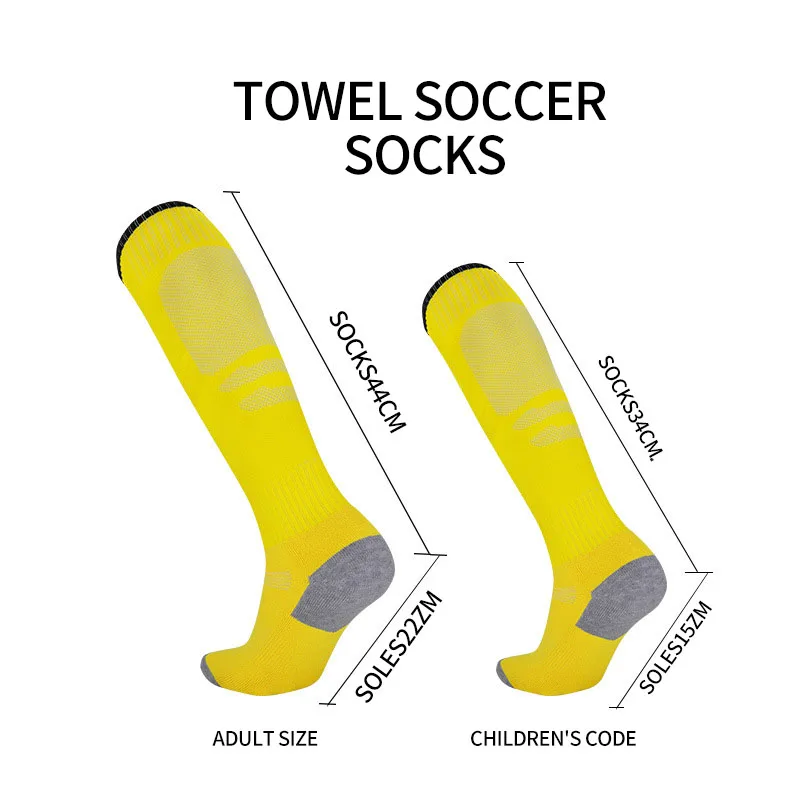 Men's Sports Socks Running Basketball Outdoor Fitness Professional Tall Soccer Socks Women Thick Towel Bottom Wholesale Factory