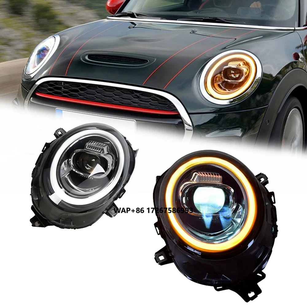 

Автомобильные фары для MINI F54 F55 F56 F57 14-21, полностью светодиодные, новый стиль, ДХО, динамический сигнал, передние фары