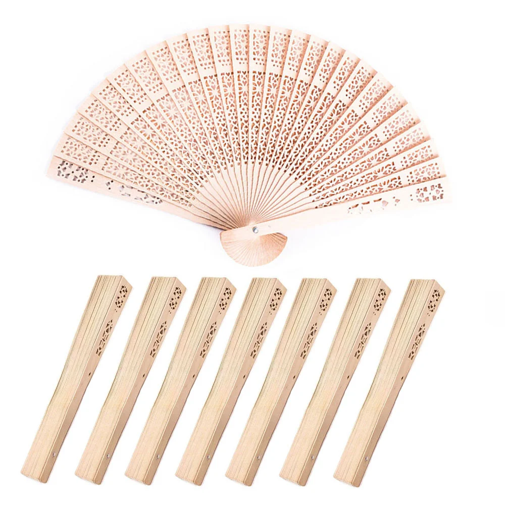 50Pcs Wood Decoration Folding Hand Fan Wedding Gift Hand Fan Banquet Gift Souvenir Fans Birthday Baby Party Decor Gift for Guest