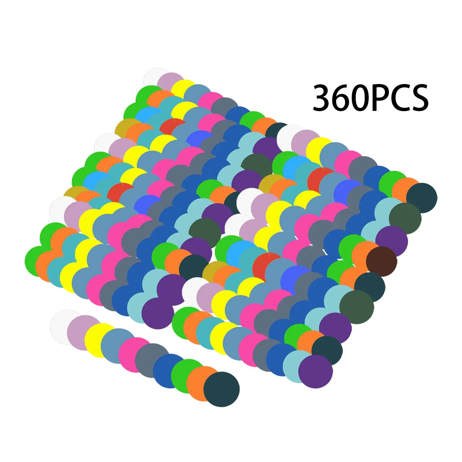 360x Index Sticker Round School Stationery Circular Note Sticky Notes Paper Memo Pad for Magazines files Diaries Folders Journal