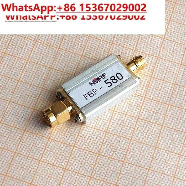 580 (560~ 620) MHz bandpass filter, ultra-small size, SMA interface