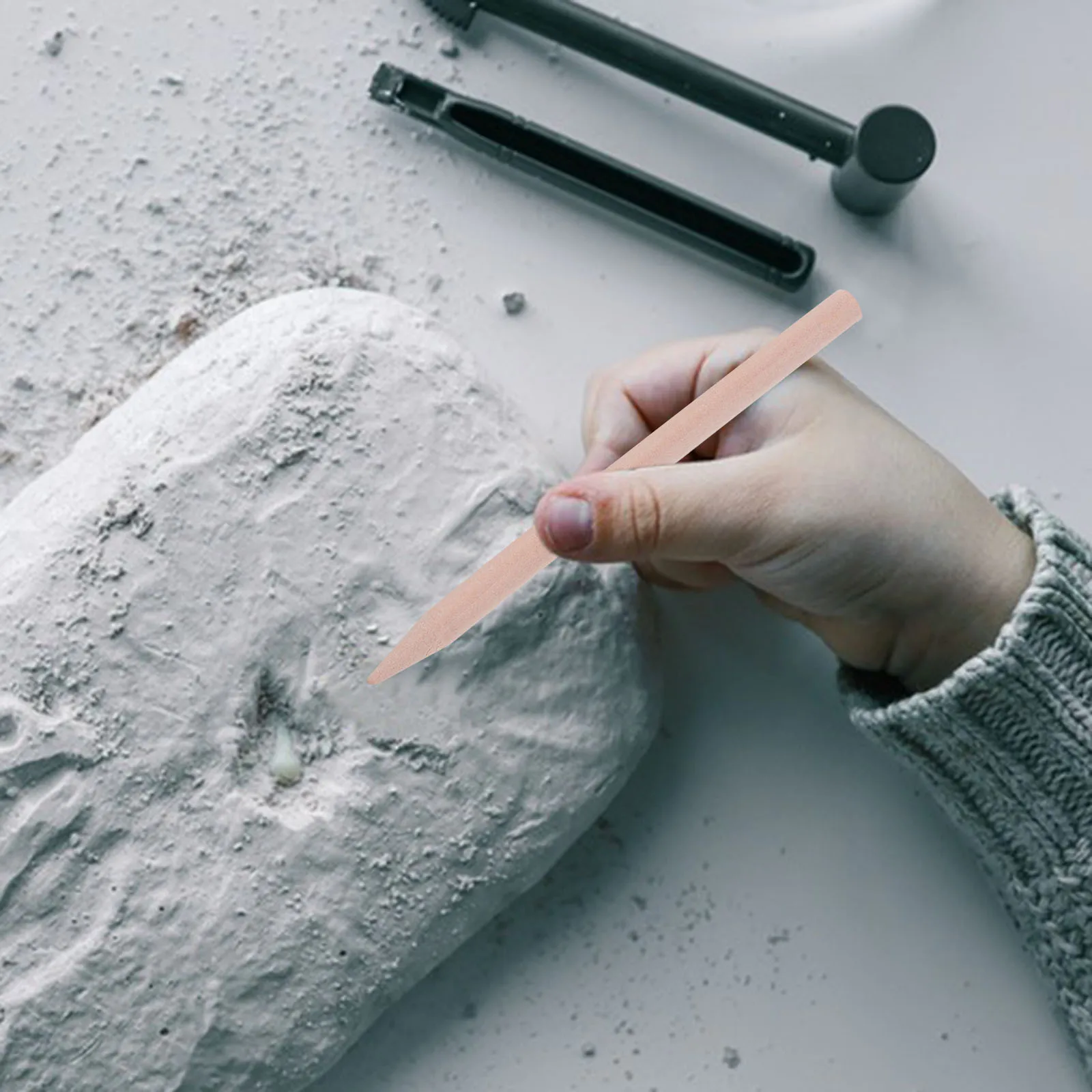 10-teiliges Ausgrabungswerkzeug-Set für Kinder, Mini-Holzmeißel, tragbar, leicht, Graben-Set für Kinder, Archäologie, Spielen im Freien
