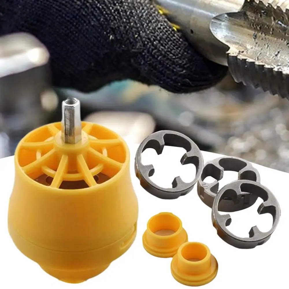 Description Picture 4 of itemPipe Threader Plumbing Manual Hand Tool Smooth Thread Maker Tool 6 Pieces Convenient Pipe Threader Kit Full Grinding for house