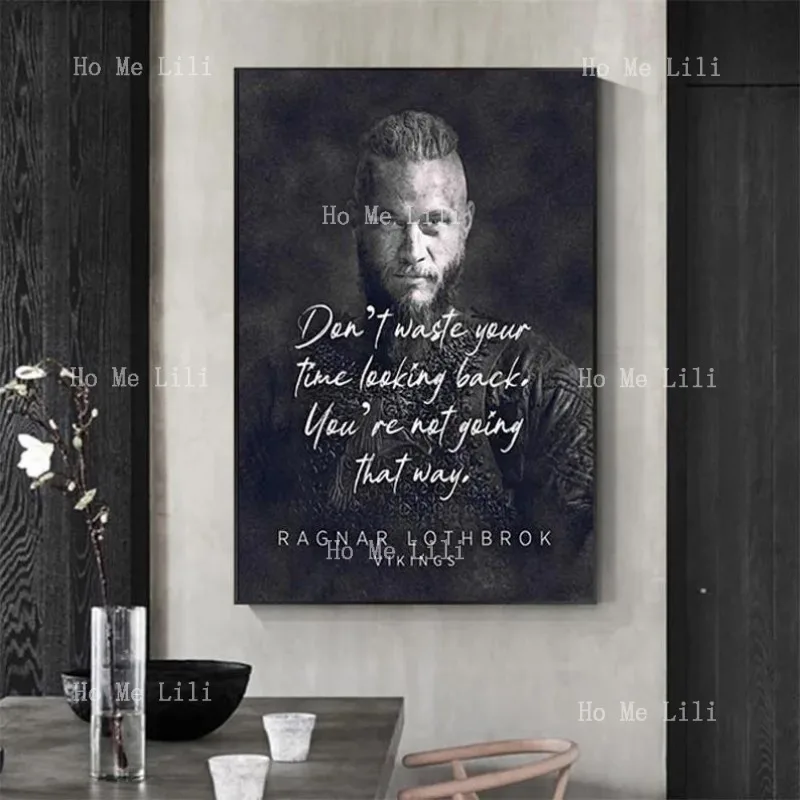 Рагнар Лотброк персонажи классическая цитата настенные художественные картины Декор дома холст печать плакат