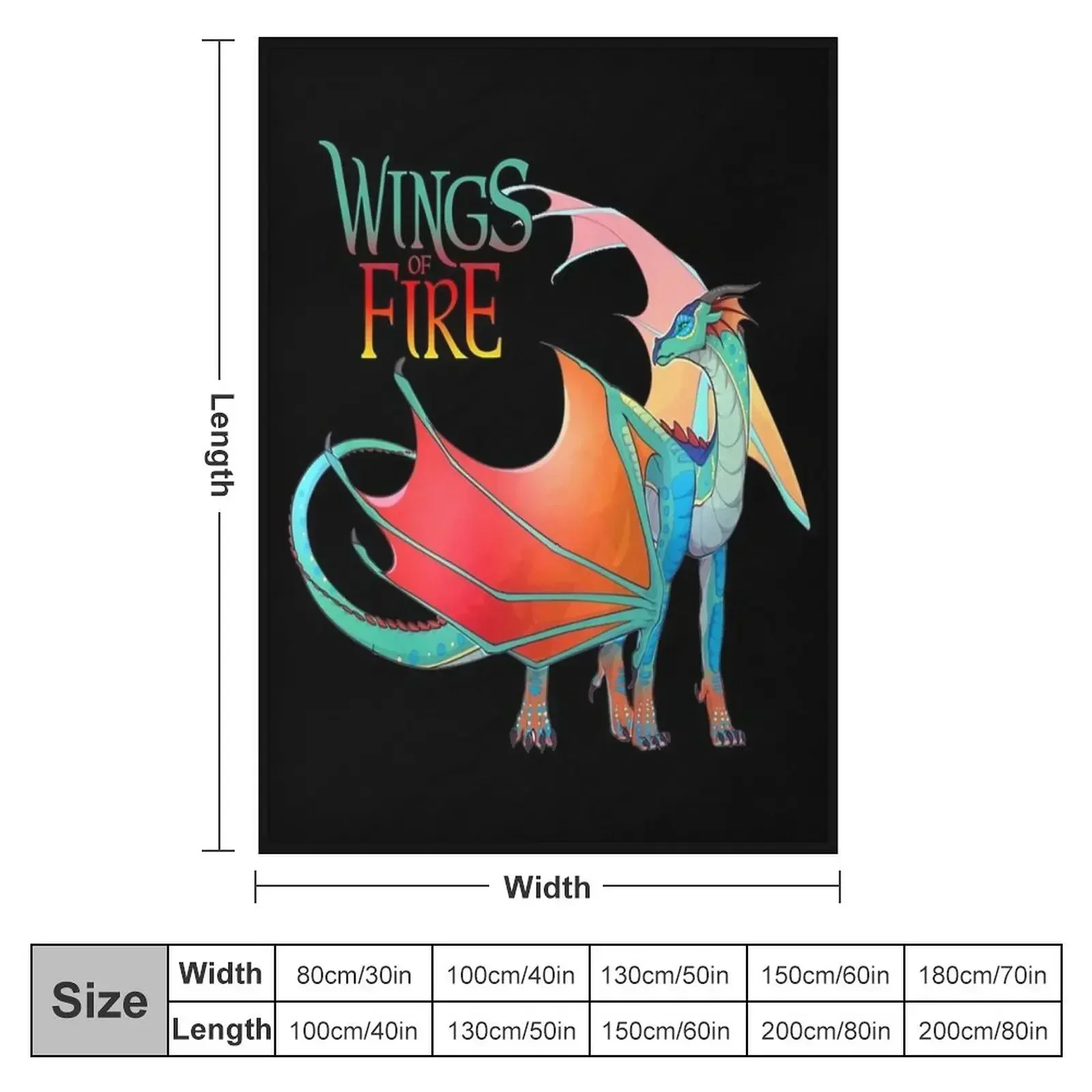 Wings Of Fire - Queen Glory Throw Blanket couch cozy soft plush fuzzy picnic outdoor blanket