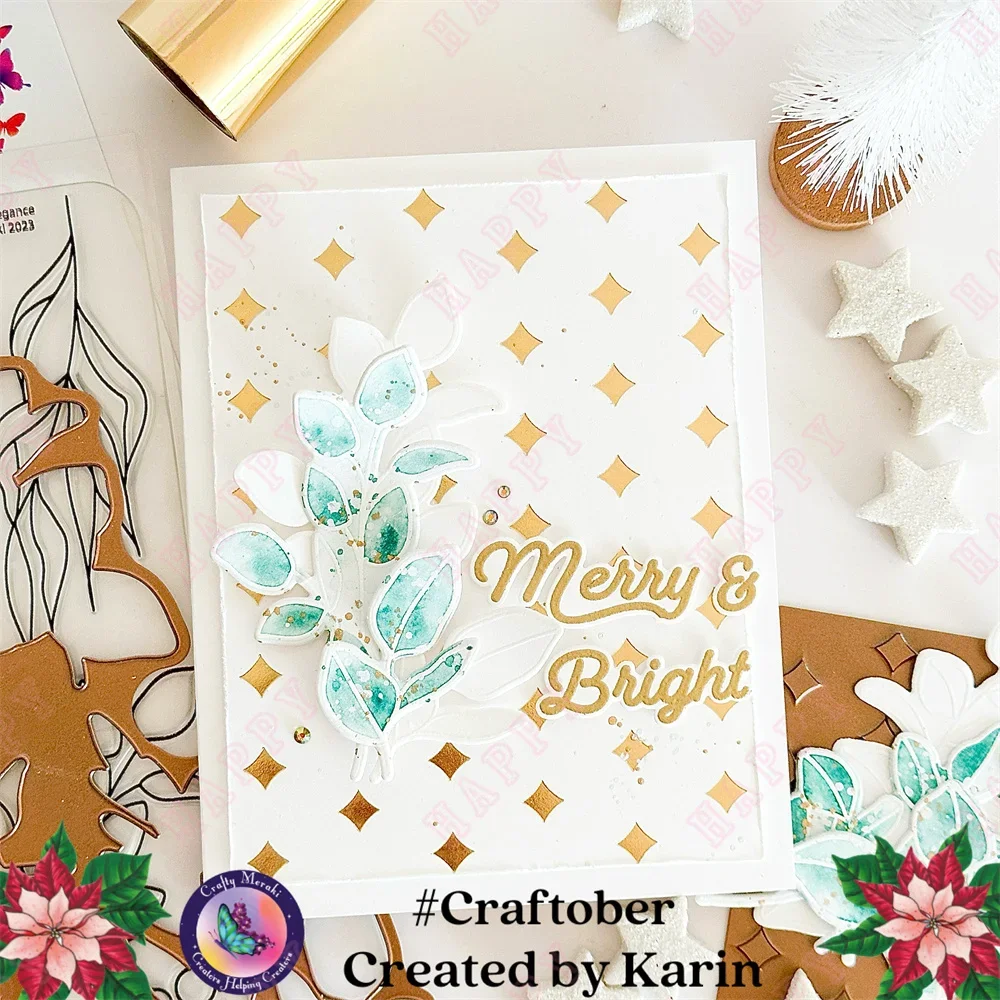 Stellar Sparkle Hot Foil plate 2023Stamps Metal Cutting Dies Hot Foil Scrapbook Paper Card Album DIY Craft Decoration Christmas view 5
