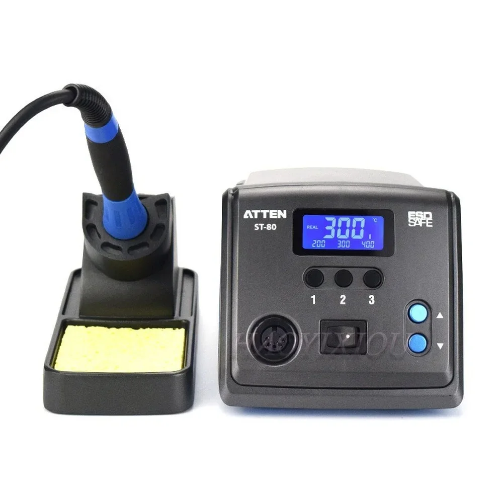 ATTEN 80W intelligent standby anti-static lead-free soldering station ST-80 temperature lock 900M soldering iron head