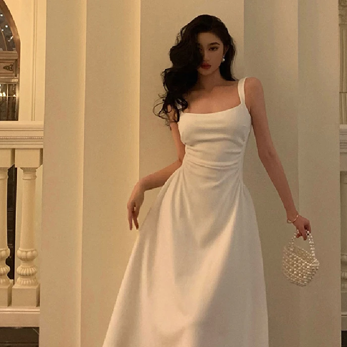 

2024 Ladies New Dress Halter Sleeveless Elegant Party Cocktail Dress Ladies Bridesmaid Dress Summer Casual Fashion Dress