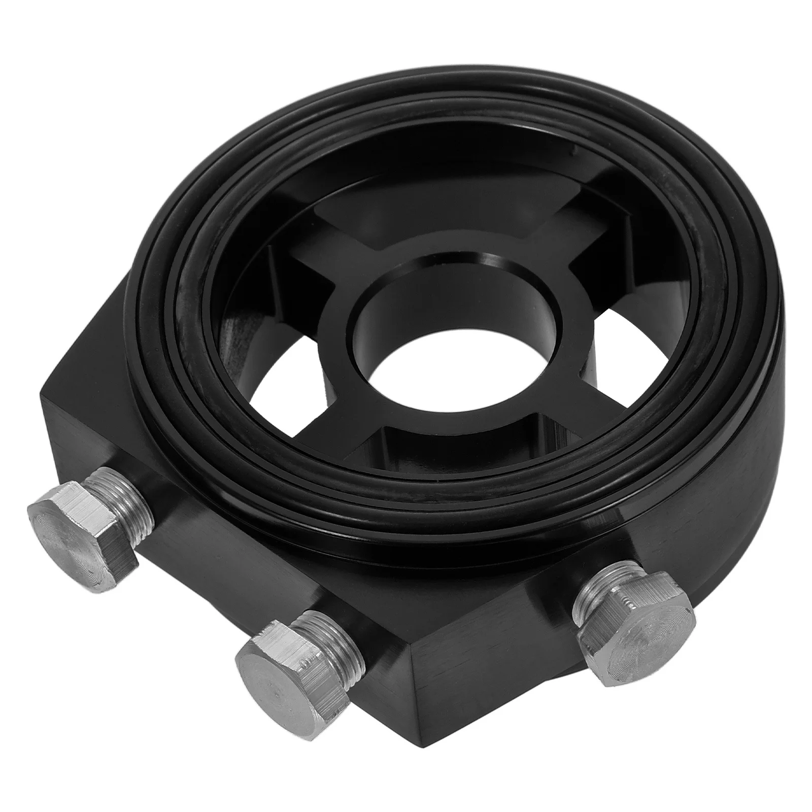 

Fuel Filter Adapter Aluminum Alloy Cooler Adapter Sandwich Plate Kit Auto Cooling Plate Auto Filter Replacement