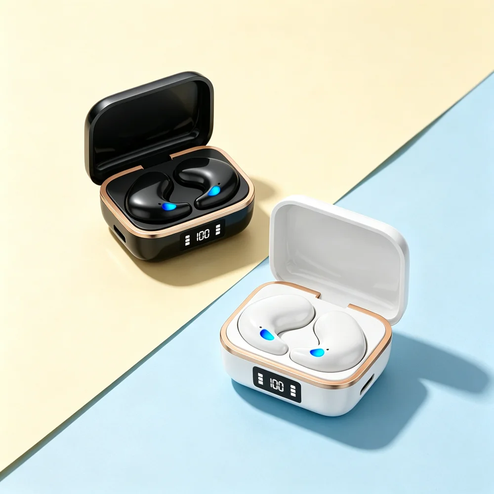 TWS Wireless Headphones Wireless Earbuds Voice-clear Fone Bluetooth Headsets Use Advanced AI To Isolate Human Speech Frequencies
