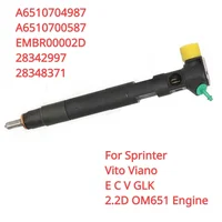 Inyector de combustible diésel, pieza para Mercedes Benz Sprinter, Vito, 28342997, 2,2, A6510700587, 28348371, A6510704987, EMBR00002D, nuevo