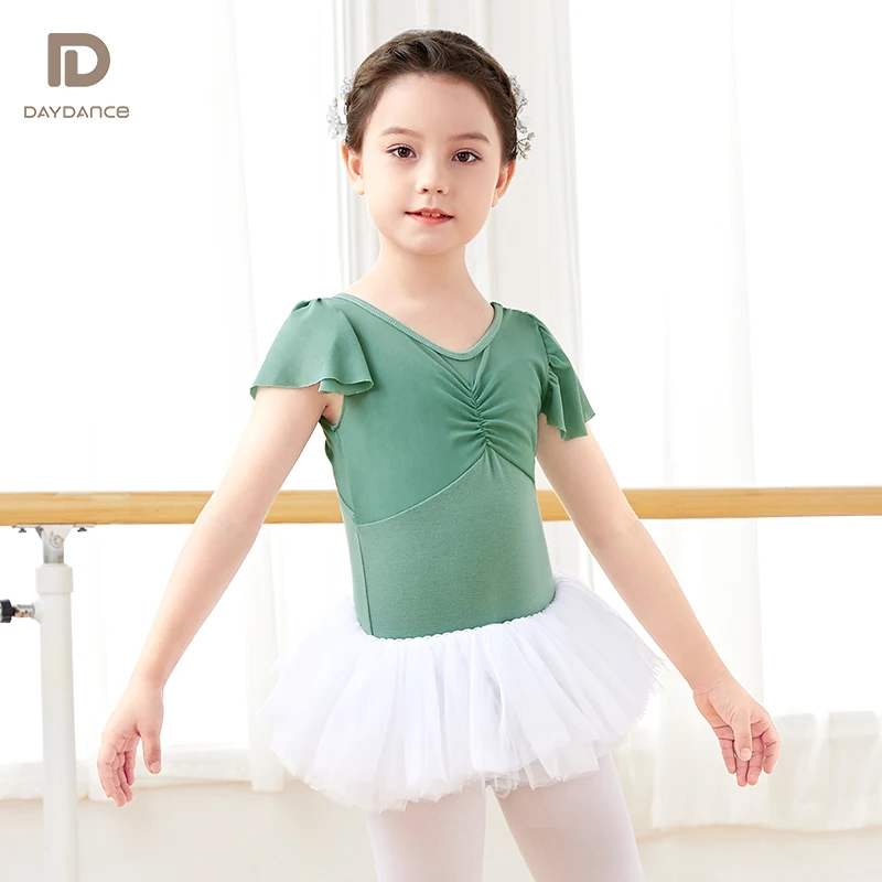 Gymnastics Leotard Girls Splice Ballet Leotards Cotton Dance Leotard Fake Two-Pieces Leotards Dancing Bodysuit For Girls