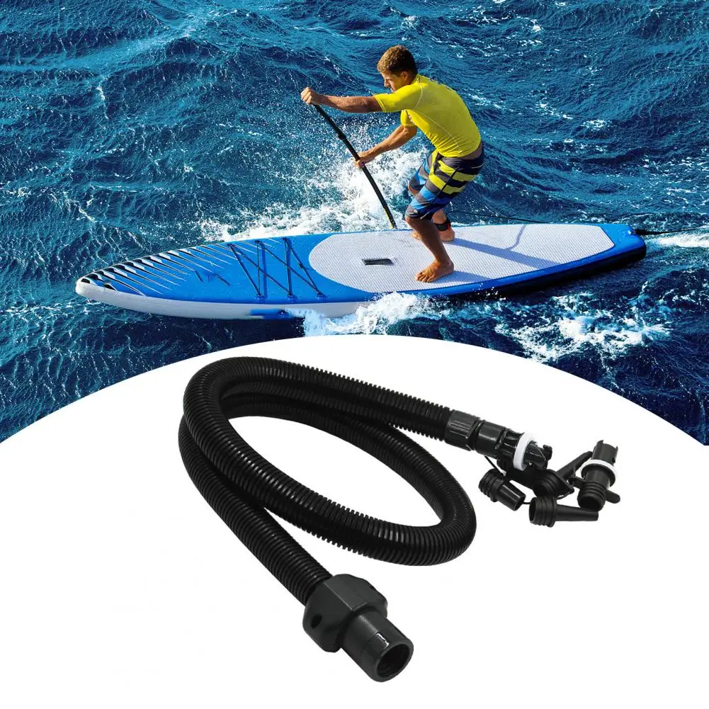 Portable Pump Hose Board Pump Hose Electric Pump Adapter Kit with 6 Air Nozzles for Paddle Boards Easy for Wide for Boards