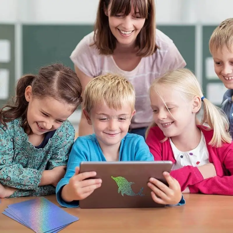 20 매/세트 비닐 스티커 용지 방수 필름 자체 접착 스티커 용지