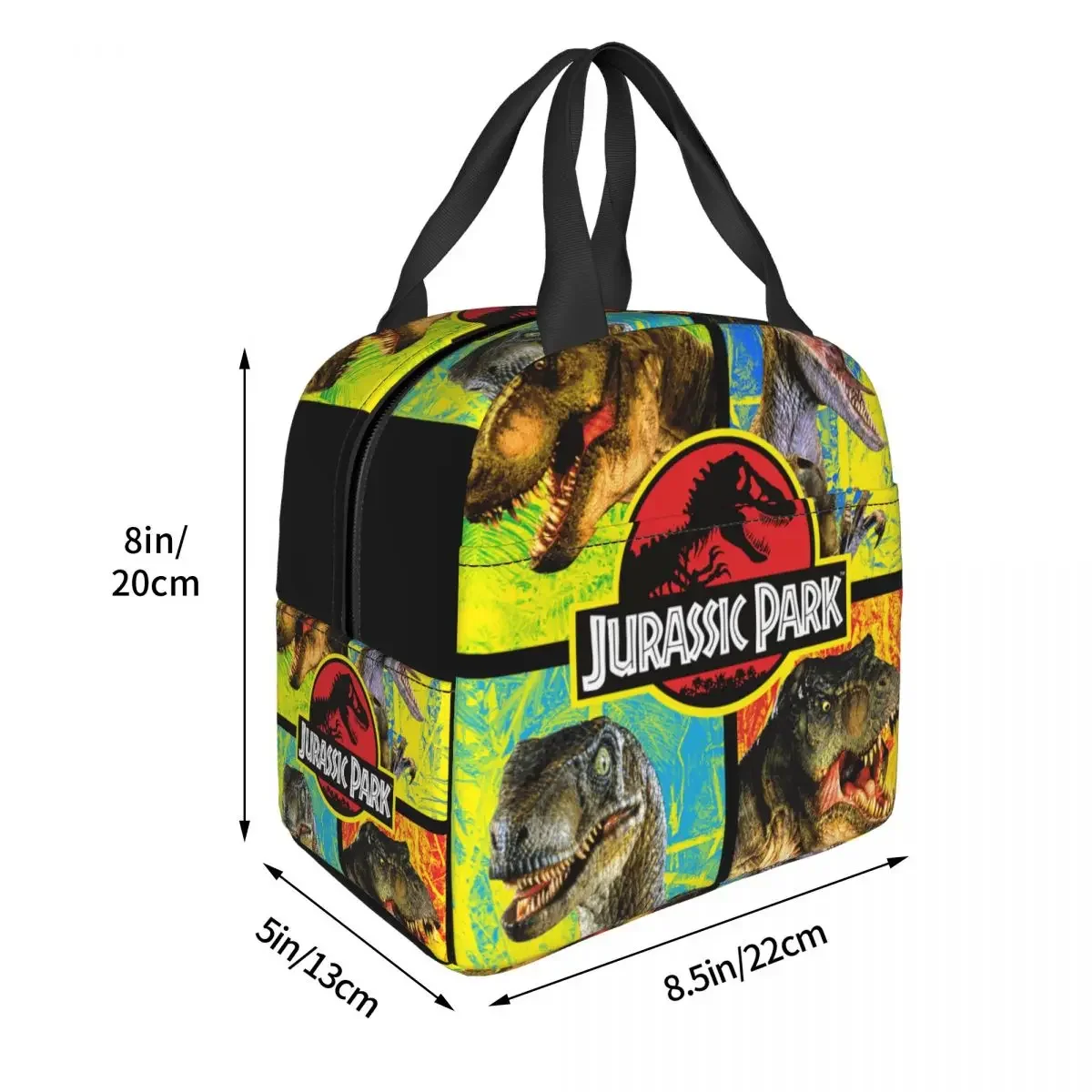 Jurassic Defense Insulated Lunch Bag Leakproof Lunch Container Cooler Bag Lunch Box Tote Beach Outdoor Food Bag