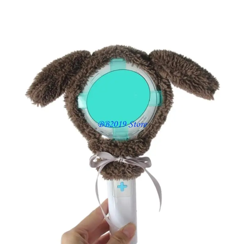 Q0KB Lightstick Cover Plush Cartoon Ears Light Covers FOR TXT Fan Cheering Merch Animal Theme for Concert Shows