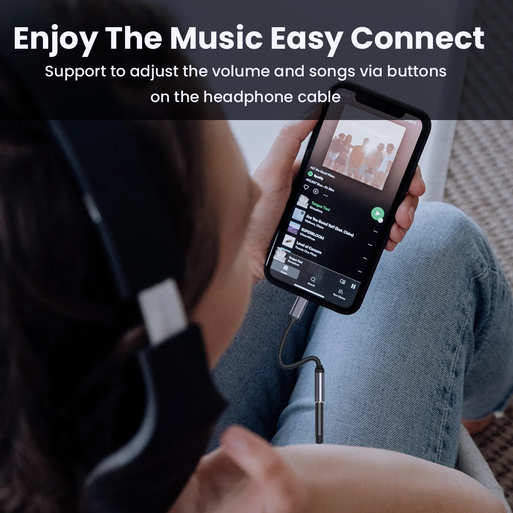 For iPhone 3.5mm Aux Adapter Cable 3.5 to Lighting Audio OTG For iPhone 14 13 12 11 Pro Max Earphone Adpter For iPhone X XS 7 8