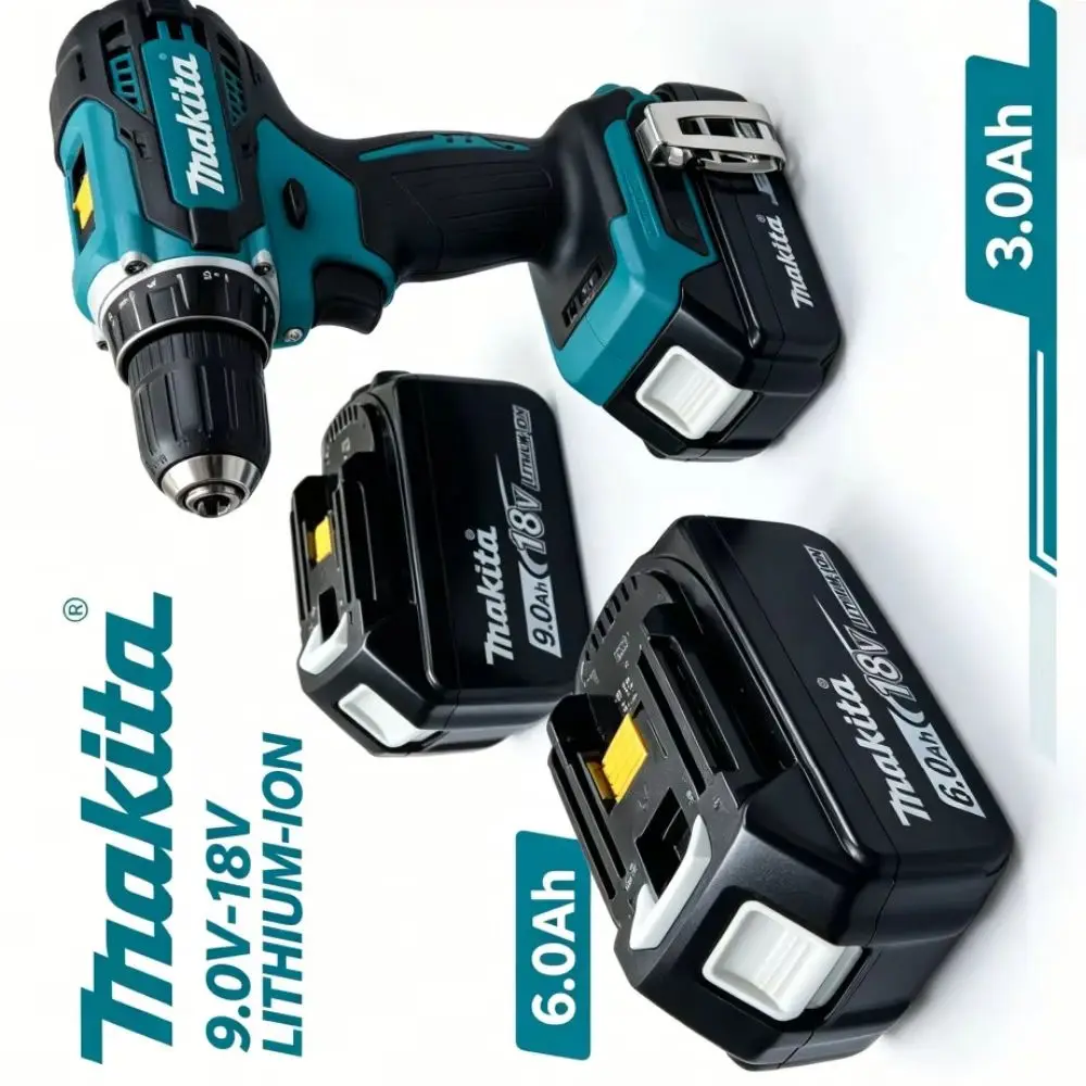 

Makita 18V Battery 9Ah/6Ah/3Ah Rechargeable Power Tools BL1860B Compatible with BL1850B LXT400 for Long-Lasting Performance