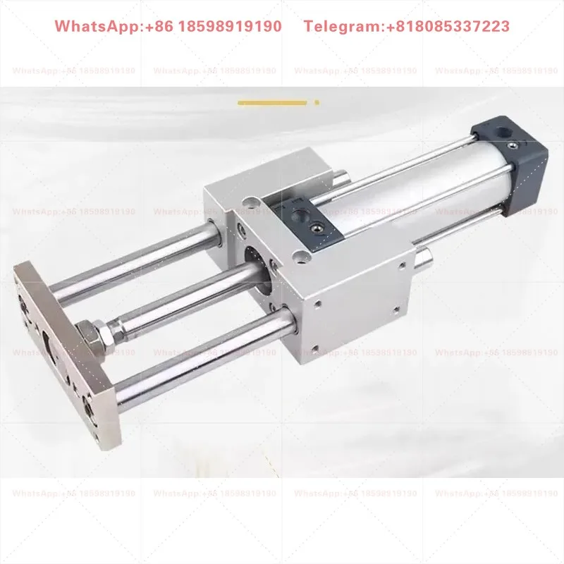 Three Axis Three Rod Guide Bracket Frame For SC32 40 50 63 100 Guide Rod Pressing Air Cylinder Pneumatic Mount Parts