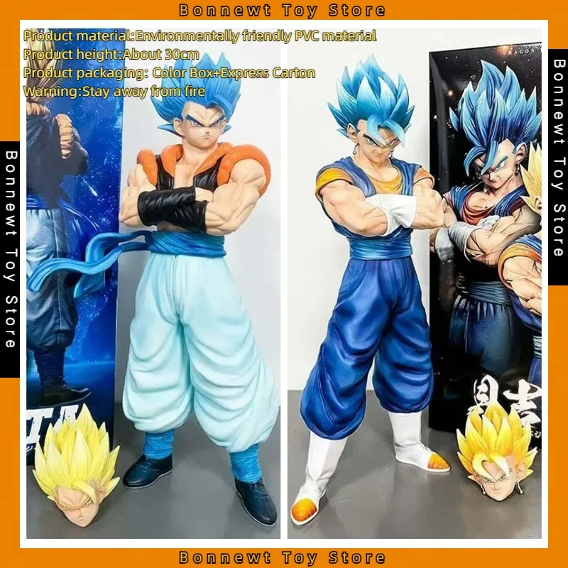 

Dragon Ball Z 30cm Figuras Gogeta Action Figure With Two Heads Dbz Manga Figurine Anime Gk Statue Models Dolls Toys Gifts