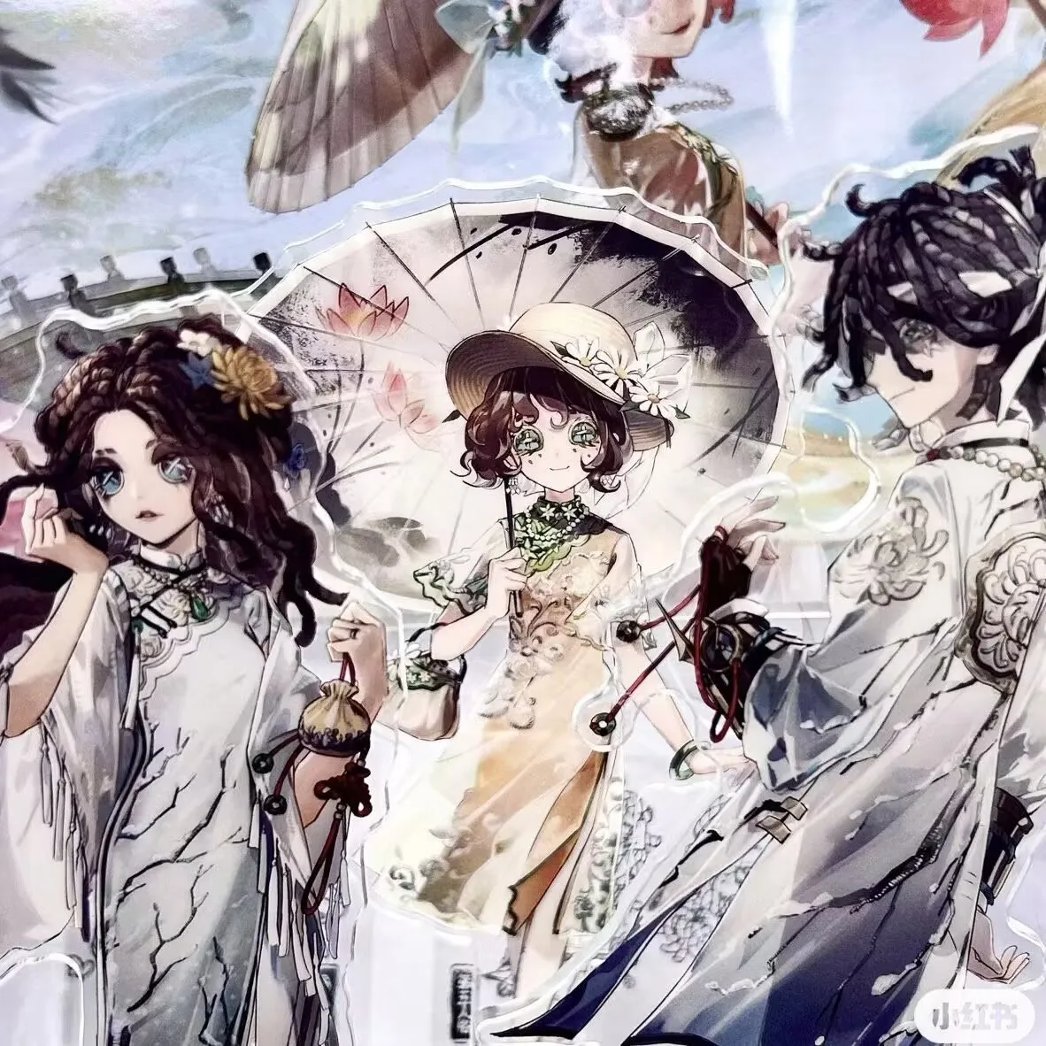 The acrylic standee "Identity V" game,"Gardener,Heart Problem" series, West Lake co-branded tabletop decoration in a 2D style