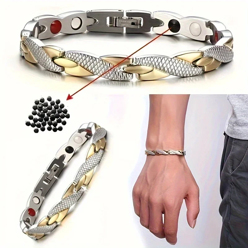 New Dragon Pattern Twisted Healthy Magnetic Magnet Bracelet for Women Power Magnets Bracelets Bangles for Women Men