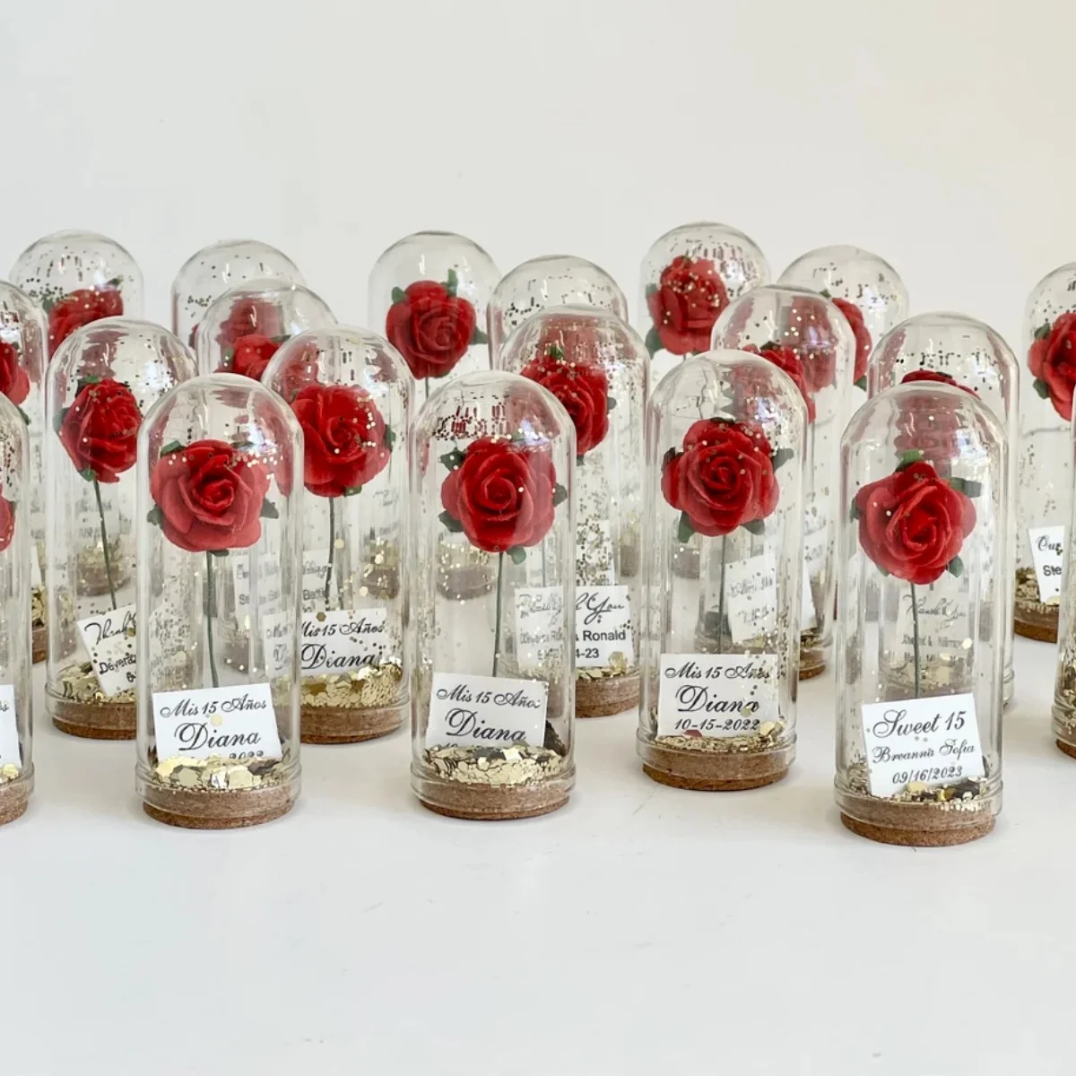 Bulk Rose Dome Favors for Guests, Wedding Favors Gift , Personalized Party Gifts, Beauty and the Beast Custom Favors, Bacheloret