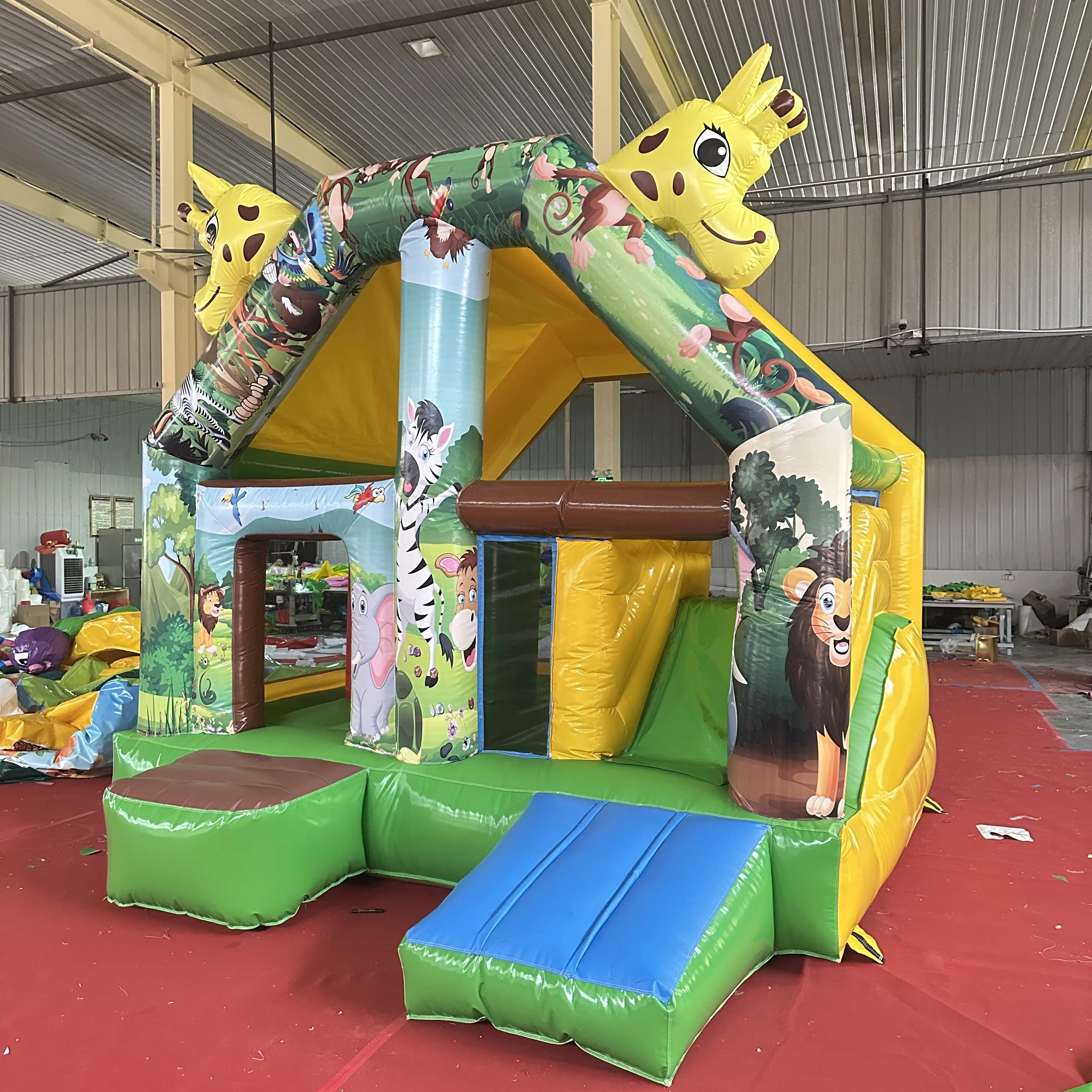 Kids Outdoor House - Inflatable Bouncy Castle, 4m*4m PVC Animal