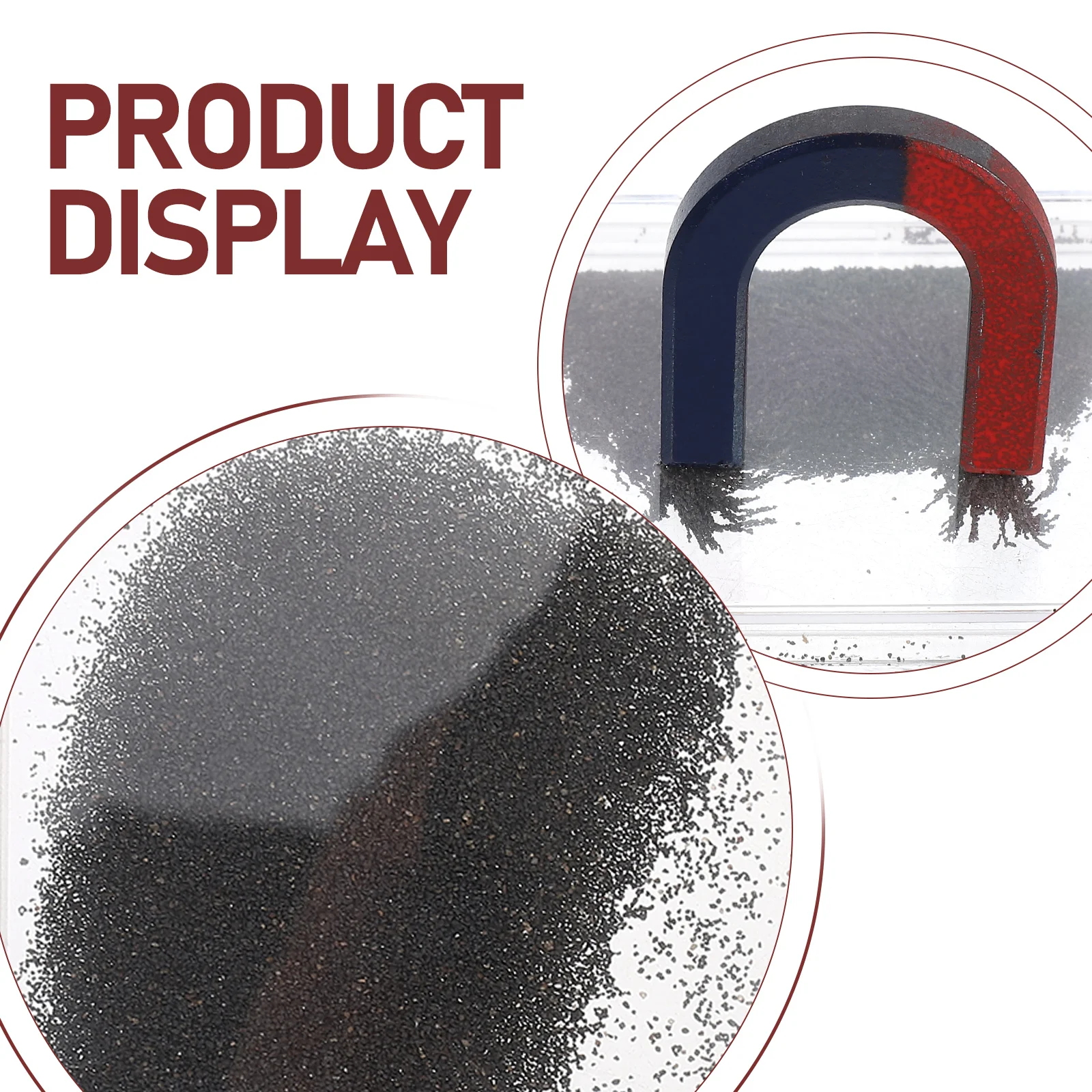 صندوق مسحوق الحديد مع مسحوق الحديد لتجارب الفيزياء وأجهزة تدريس العلوم لتشجيع مغناطيس الأداة الفيزيائية #5