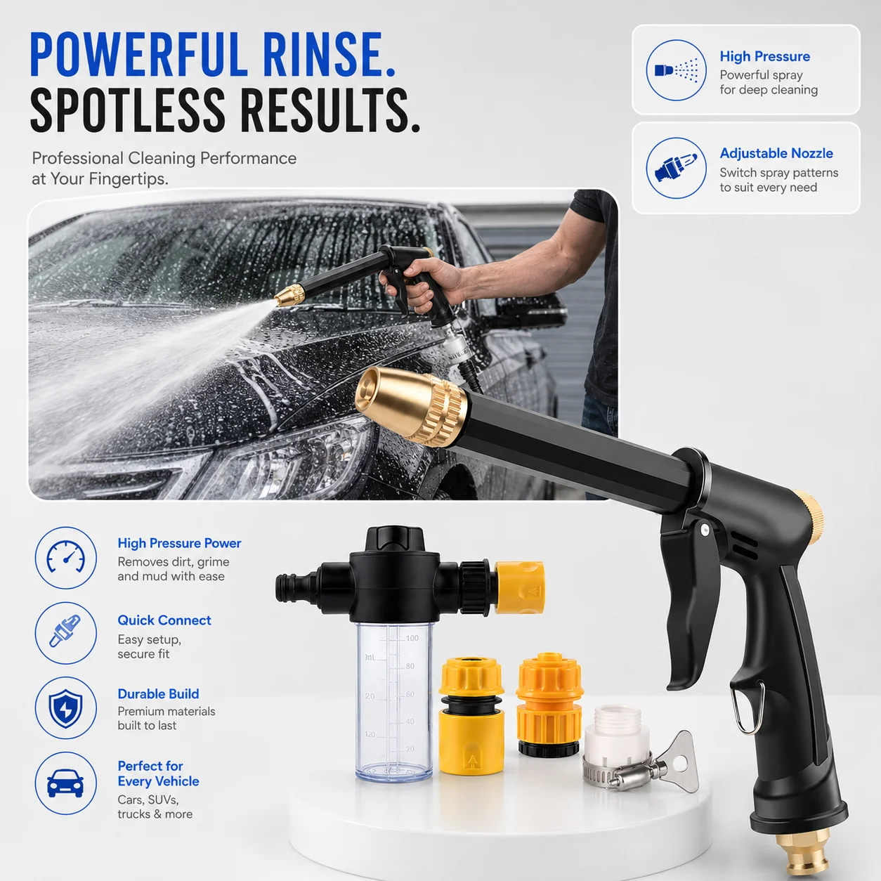 Pressure Washer Foam Gun - Pistolet do mycia samochodów pod wysokim