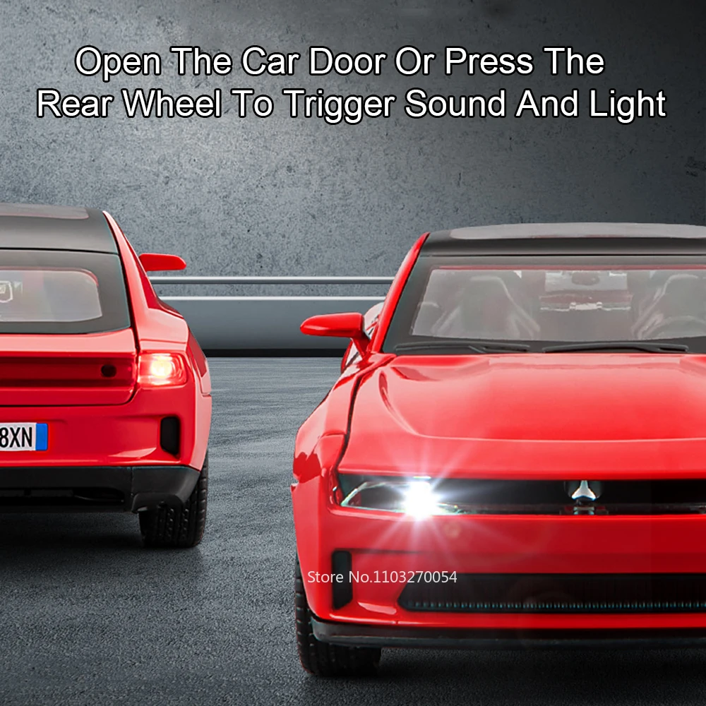 合金製 1:32 チャレンジャー ヘルキャット バイパー ミニチュア おもちゃ ダイキャストモデル スポーツカー サウンド ライト プルバック ドア開閉可能 車両 ホリデーギフト