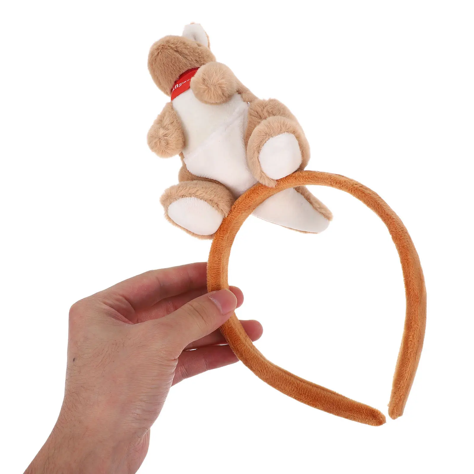 

Милые повязки на голову в виде кенгуру, 3D-ободки с плюшевыми животными, мультяшные обручи для волос в виде кенгуру для вечеринок на Хэллоуин, аксессуары для фотосессий