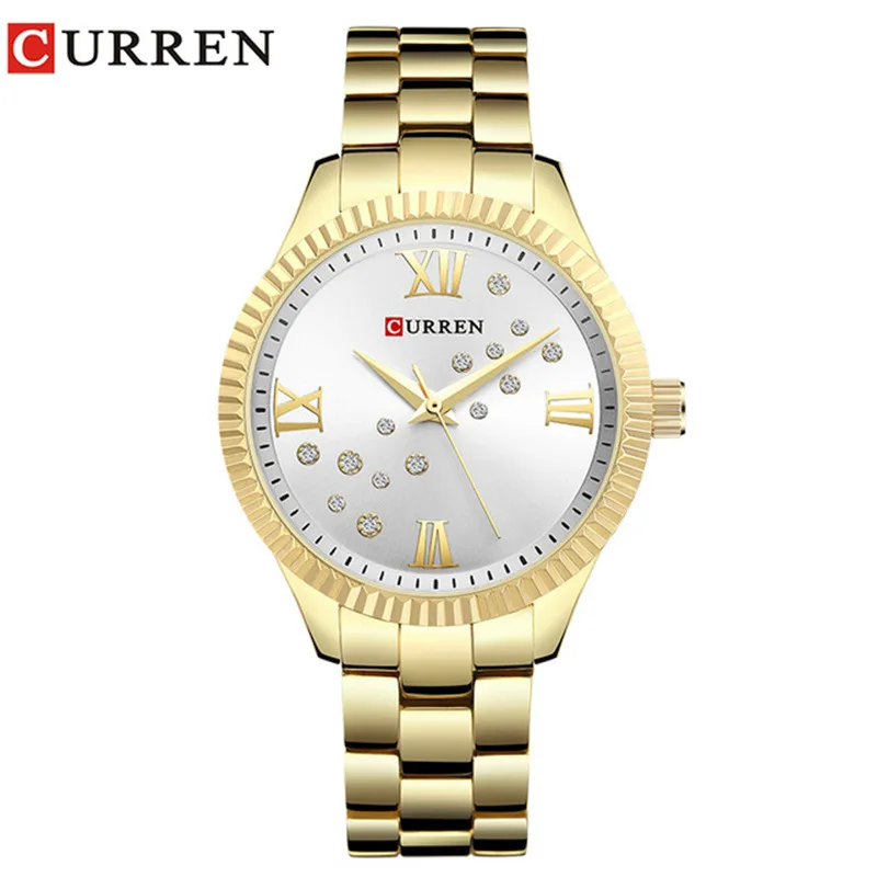 CURREN Women Watches Japanese Movement Quartz Watch Round Dial Metal Strap Casual Clock Relogio Feminino Montre часы женские