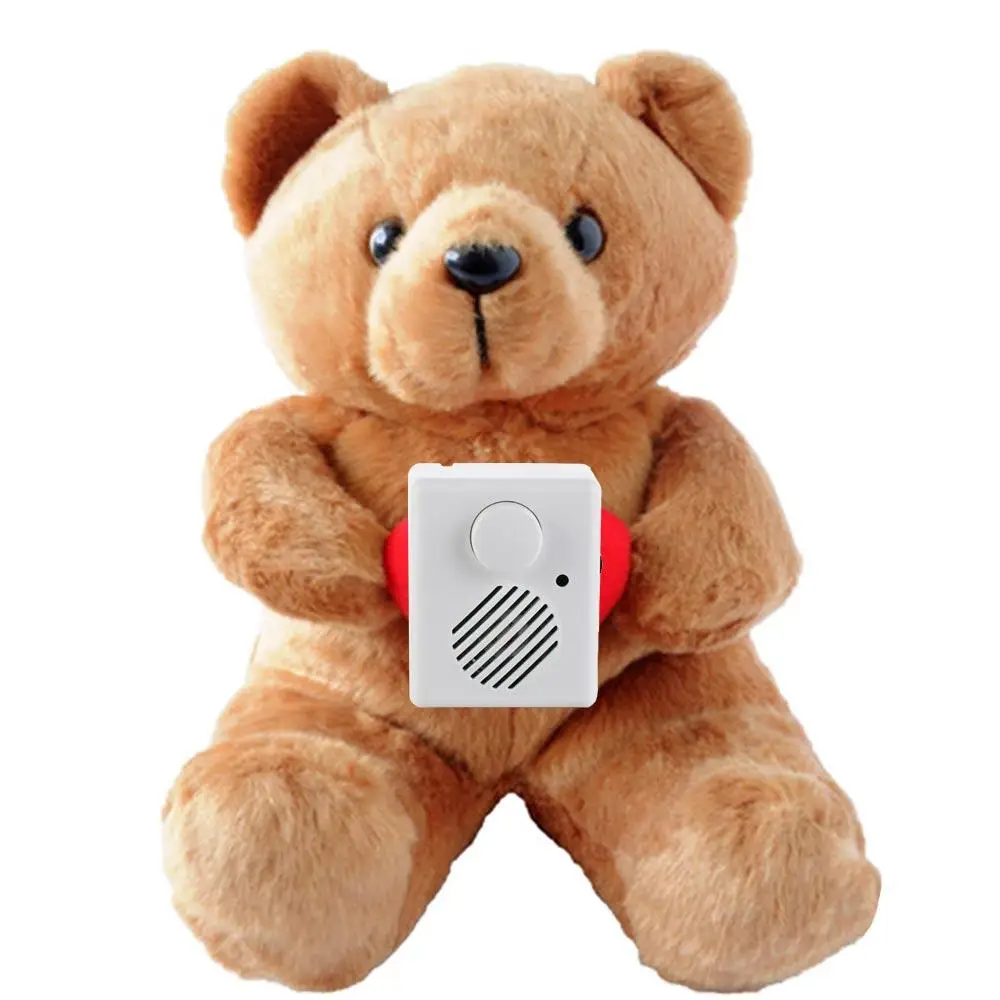 

Creative Sound Box Stuffed Animal Voice Recorder Button Play Record Messages Recordable Voice Module USB Squeezed Baby Doll