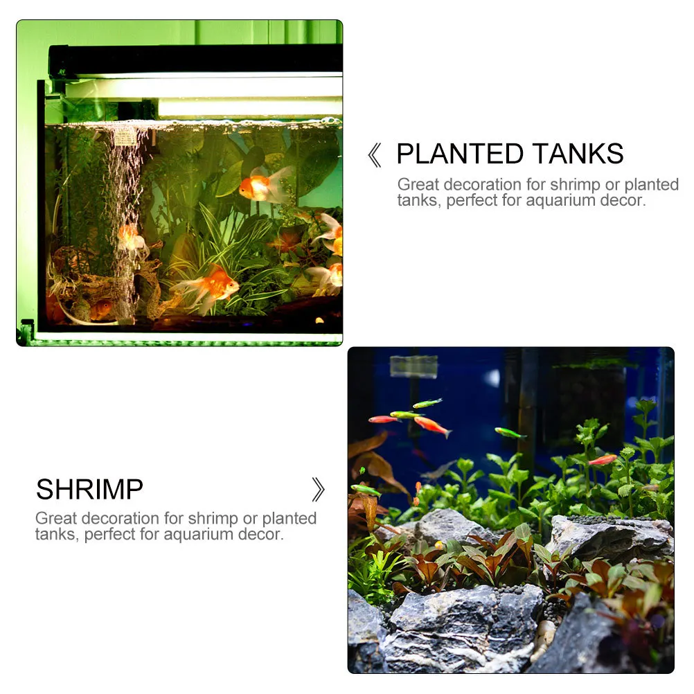 

4Pcs Water Plant Pot Glass Aquatic Plant Cup Aquarium Decor Landscape Container Double Suction Cup for Fish Tank Breeding and