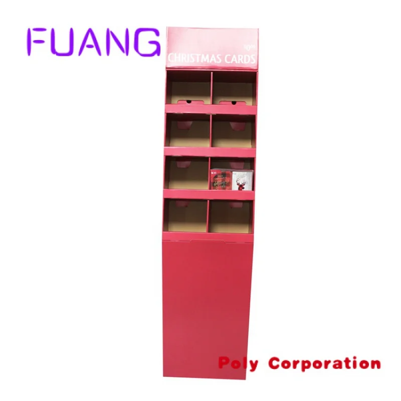 Reclamefolder Papier Winkel Rek Stand Tentoonstelling Wenskaart Product Kartonnen Display Stand
