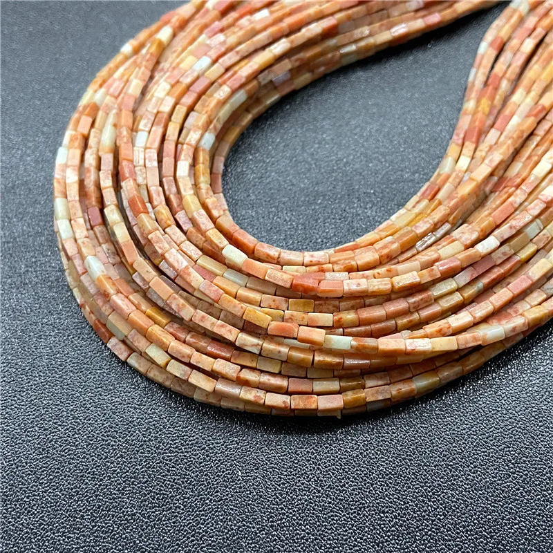 Natural Stone Rectangle Cube Beads for DIY Accessories