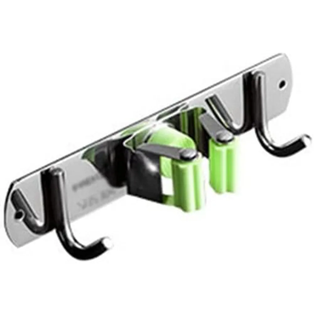 

Прочный настенный стеллаж для хранения метлов и швабр — идеально подходит для гаража, кухни и сада — эффективный органайзер