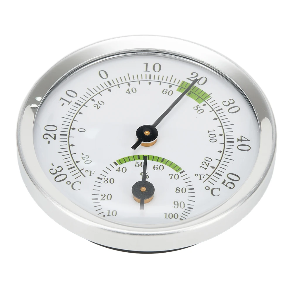 Compact Houses Offices Workshops Thermometer Hygrometer Analog Meter Household Wall Mounted Temperature Humidity