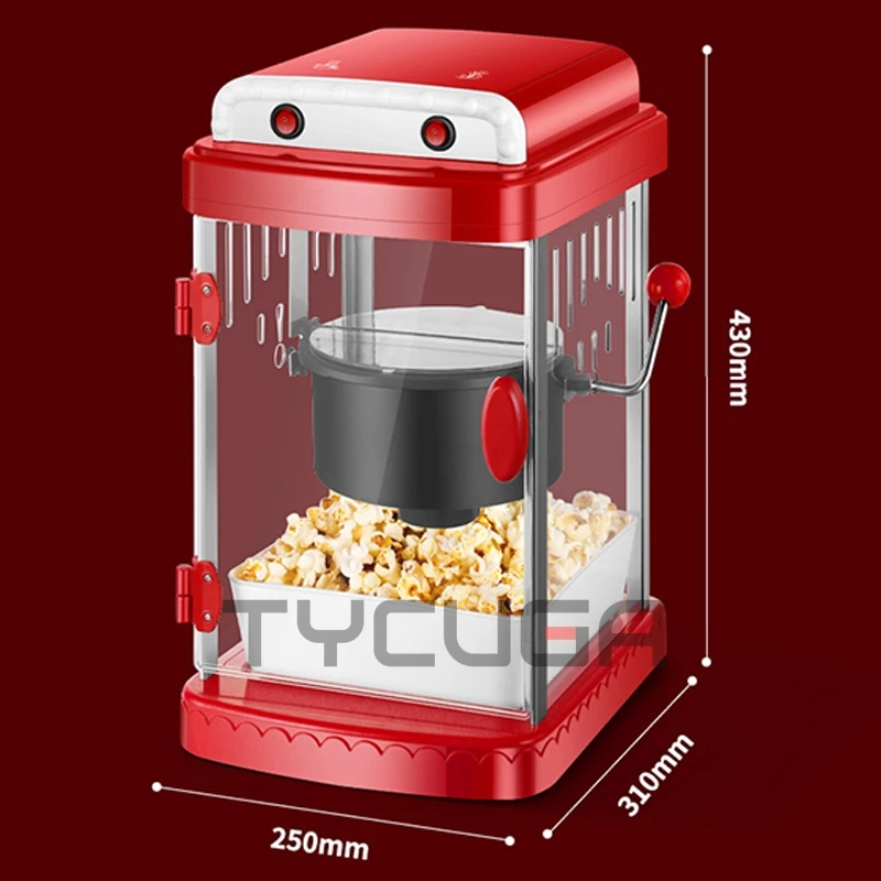 Automatische elektrische Popcornmaschine für gewerbliche und haushalt, kleine Mini-Popcornmaschine, Puffreismaschine, Snack-Ausrüstung für Stände