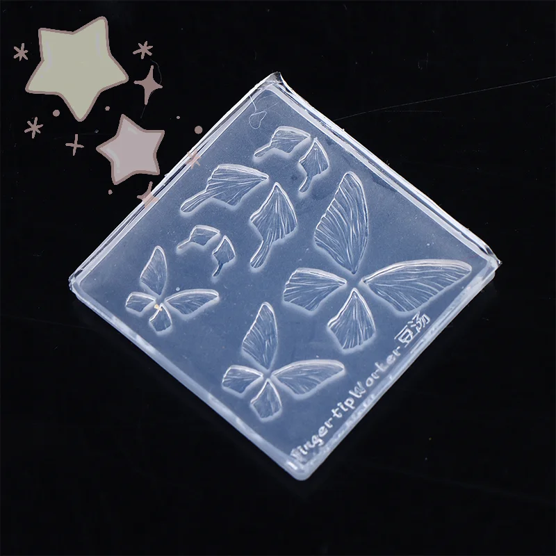 

[TW]1Pcs 3D Silicone Nail Mold Butterfly Mould Stamping Plate Nails Stencils for DIY UV Gel Nail Carving Mold