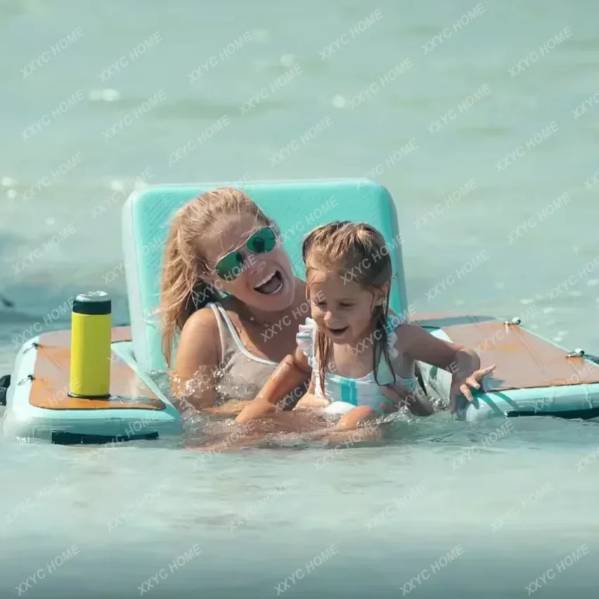 AAHot Sales Summer Water Play Equipment Inflatable Water Floating Chair Hang Out Chair Swim For Pool And Beach