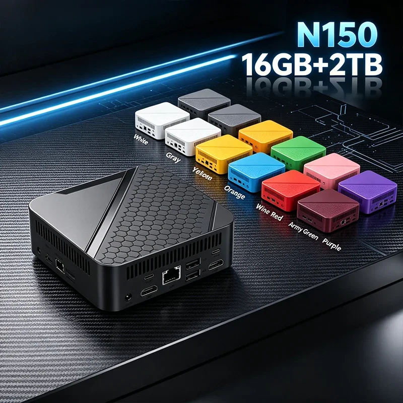 multi-color-intel-n150-mini-pc-16gb-2tb-high-speed-storage-wifi6-bluetooth-52-4k-output-windows11-for-office-gaming-study